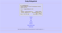 Desktop Screenshot of codykirkpatrick.com